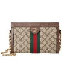 Gucci - Mini Gg Supreme Shoulder Handbag With Chain Strap - Lyst