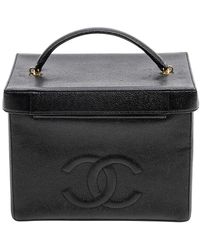 Chanel - Limited Edition Caviar Leather Cc Vanity Bag (Authentic Pre- Owned) - Lyst