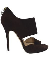 Jimmy Choo - Goat Suede Lagoon Open Toe Sandal (authentic Pre-loved) - Lyst