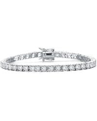 Rachel Glauber - 14k Plated Cz Tennis Bracelet - Lyst