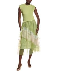 Gracia - Tulle Skirt A-Line Midi Dress - Lyst