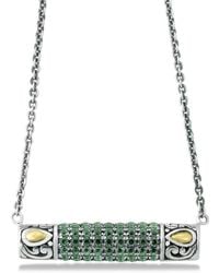 Samuel B. - 18K & 1.08 Ct. Tw. Emerald Necklace - Lyst