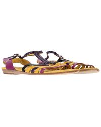 Tod's - Patent Leather Strappy Flat Sandal (authentic Pre-loved) - Lyst