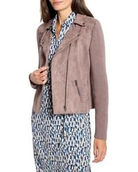 NIC+ZOE - Mixed Media Moto Jacket - Lyst