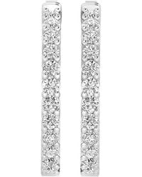 Lab Grown Diamonds - 14k 4.00 Ct. Tw. Lab Grown Diamond Inside Out Hoops - Lyst