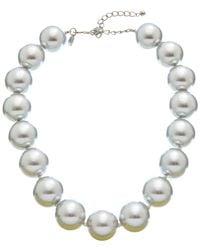 Kenneth Jay Lane - 25Mm Pearl Statement Necklace - Lyst