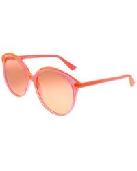 Gucci Round 59mm Sunglasses - Red