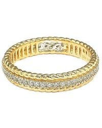 Suzy Levian CZ Jewelry - Suzy Levian Cz Filigree Stackable Eternity Ring - Lyst