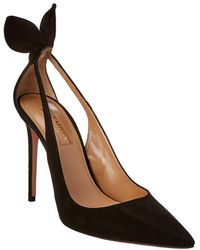 Aquazzura - Deneuve 105 Suede Pump - Lyst