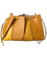 Tod's - Leather & Suede Shoulder Bag - Lyst