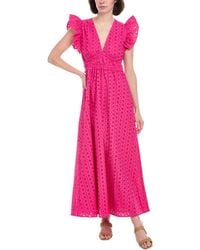 Sail To Sable - V-Neck Flutter Sleeve Maxi Dress - Lyst