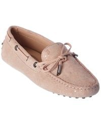 Tod's Gommino Suede Moccasin - Pink