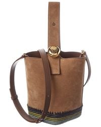 Loewe - Pebble Mini Suede Bucket Bag - Lyst