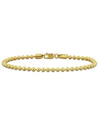 Italian Gold - 14K Ball Bead Ankle Bracelet - Lyst