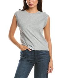 Tahari - Extended Shoulder Crewneck Sweater - Lyst