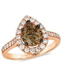 Le Vian - Le Vian Chocolate & Strawberry 14k Rose Gold 1.60 Ct. Tw. Diamond Half-eternity Ring - Lyst