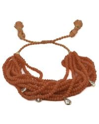 Ebru Jewelry - 0.1In Pearl Cz Multi Strand Bracelet - Lyst