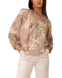 Hale Bob - Silk-Blend Mallory Blouse - Lyst