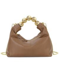 Tiffany & Fred Paris - Smooth Metallic Leather Top Handle Crossbody - Lyst