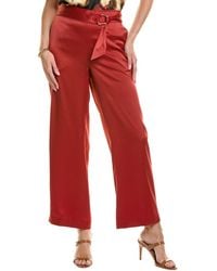 Anne Klein - Belted High-Rise Wide Leg Pant - Lyst