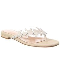 Gianvito Rossi - Canvas & Leather Sandal - Lyst