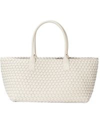 Tiffany & Fred Paris - Large Hand-Woven Leather Tote - Lyst