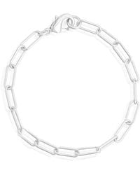 Adornia - Plated Chunky Paper Clip Chain Bracelet - Lyst