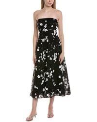 Teri Jon - Sleeveless Midi Dress - Lyst