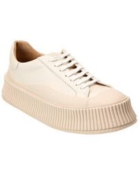 Jil Sander - Leather Sneaker - Lyst