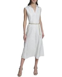 KARL LAGERFELD - Subtle Floral Ottoman Dress - Lyst
