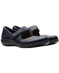 Clarks - Ashland Elayne Leather Mary Jane Flat - Lyst