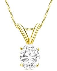 Amairah - 14K 2.00 Ct. Tw. Lab-Grown Diamond Solitaire Pendant Necklace - Lyst