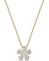 Sabrina Designs - 14K 0.32 Ct. Tw. Diamond Flower Pendant - Lyst