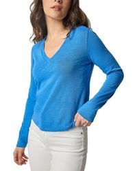 Lilla P - Self Trim V-Neck Top - Lyst