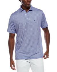 Tailorbyrd - Geo Floral Printed Performance Polo Shirt - Lyst
