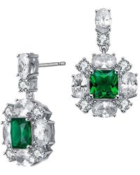 Genevive Jewelry - Diamond Cz Dangle Earrings - Lyst