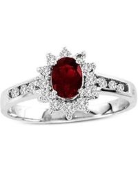 LEVARON - 14K 0.65 Ct. Tw. Diamond & Ruby Ring - Lyst