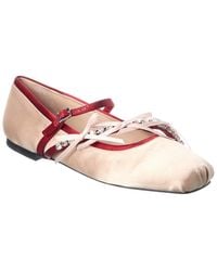 Jimmy Choo - Loli Satin Ballerina Flat - Lyst