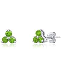 MaxColor - 14K 0.35 Ct. Tw. Peridot Studs - Lyst