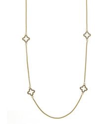 Juvell - Plated Cz Clover Link Necklace - Lyst
