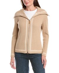 Lafayette 148 New York - Knit Zip Sweater - Lyst