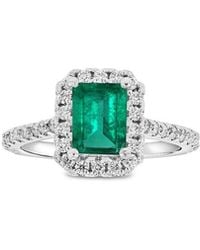 LEVARON - 14K 1.95 Ct. Tw. Diamond & Emerald Ring - Lyst