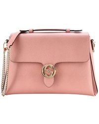 Gucci - Leather Interlocking Top Handle Bag Medium (Authentic Pre-Loved) - Lyst