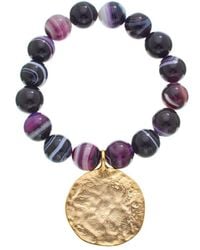 Kenneth Jay Lane - Plated Beaded Bracelet - Lyst