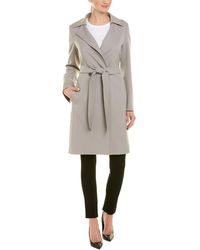 Cinzia Rocca Belted Wool-blend Coat - Natural