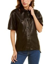 Helmut Lang Leather Shirt - Black