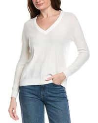 Hannah Rose - Savannah Texture Linen-Blend Sweater - Lyst