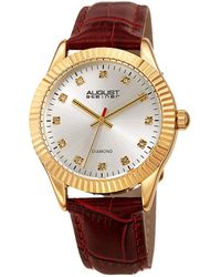 August Steiner - Leather Watch - Lyst