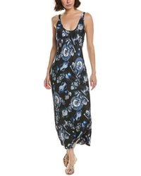 L'Agence - Akiya Midi Dress - Lyst
