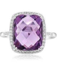 Diana M. Jewels - Fine Jewelry 14k 4.03 Ct. Tw. Diamond & Amethyst Ring - Lyst
